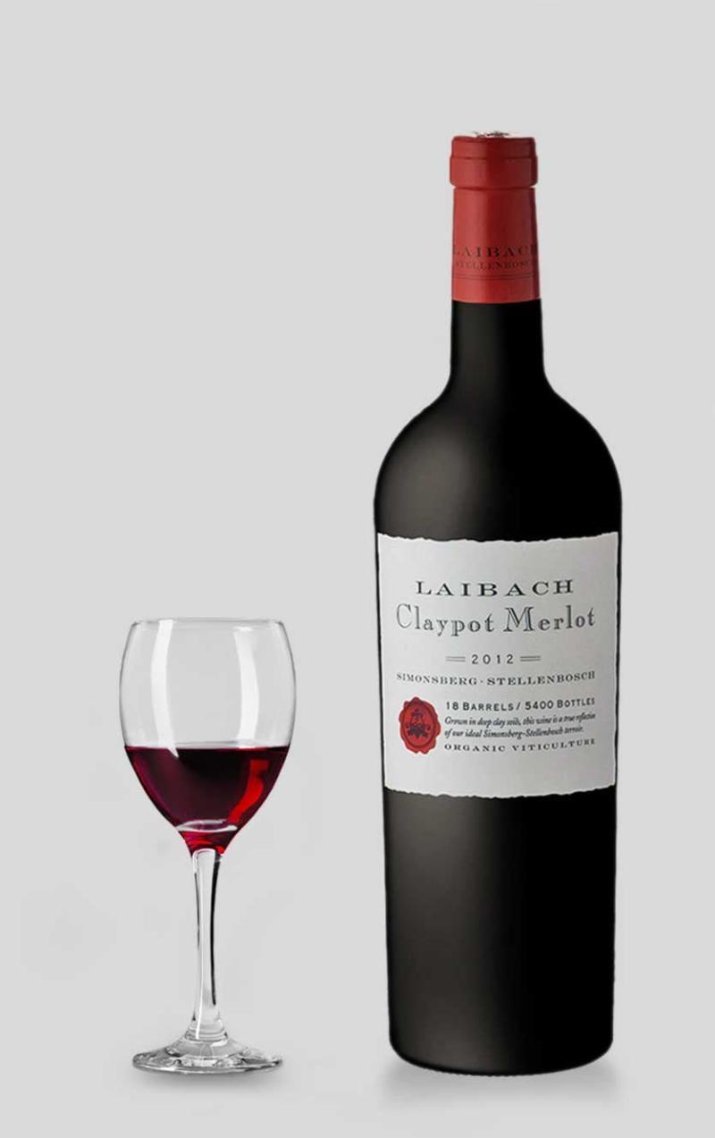 Laibach Claypot Merlot 2017 - Sydafrikansk Rødvin på Tilbud