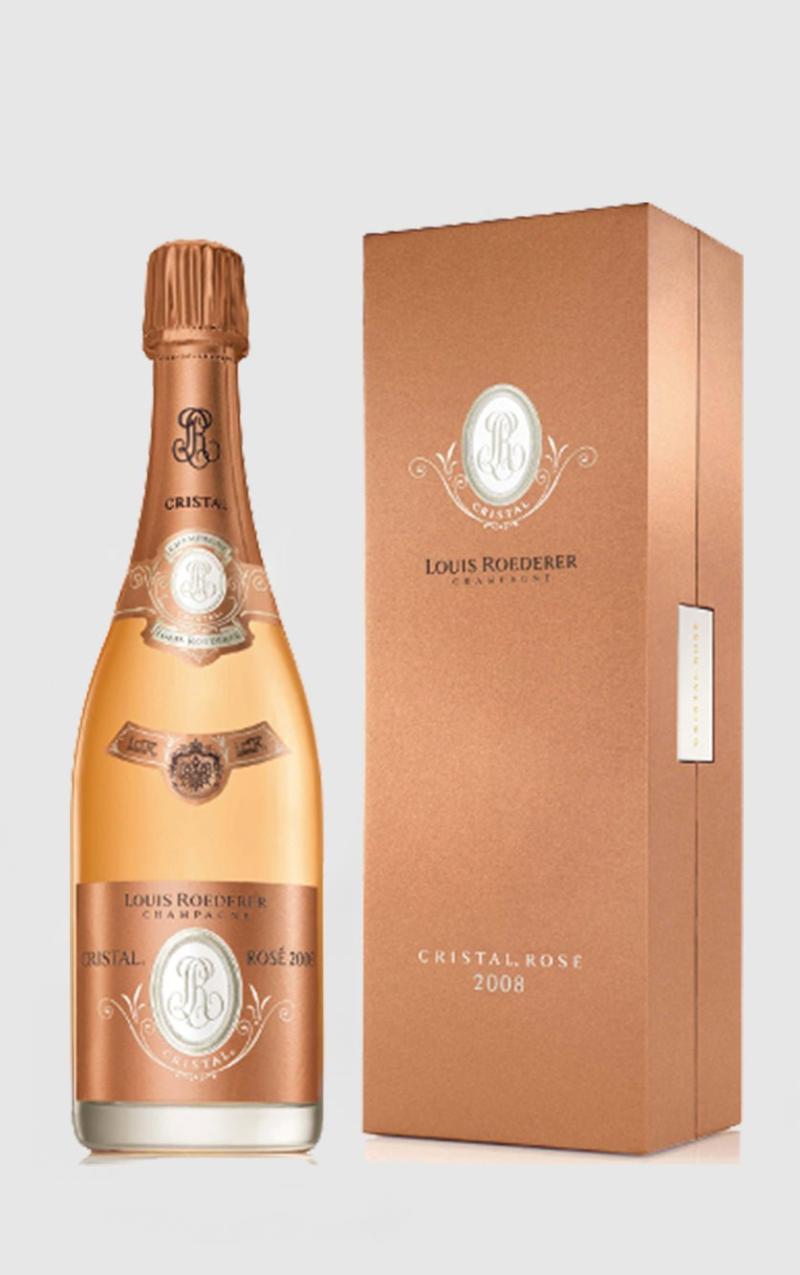 Louis Roederer Cristal Rosé 2008 - Eksklusiv Gaveæske