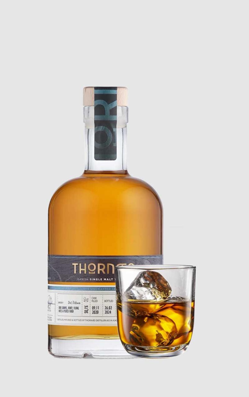 Thornæs Dansk Single Malt Whisky - 3. Udgave på Tilbud