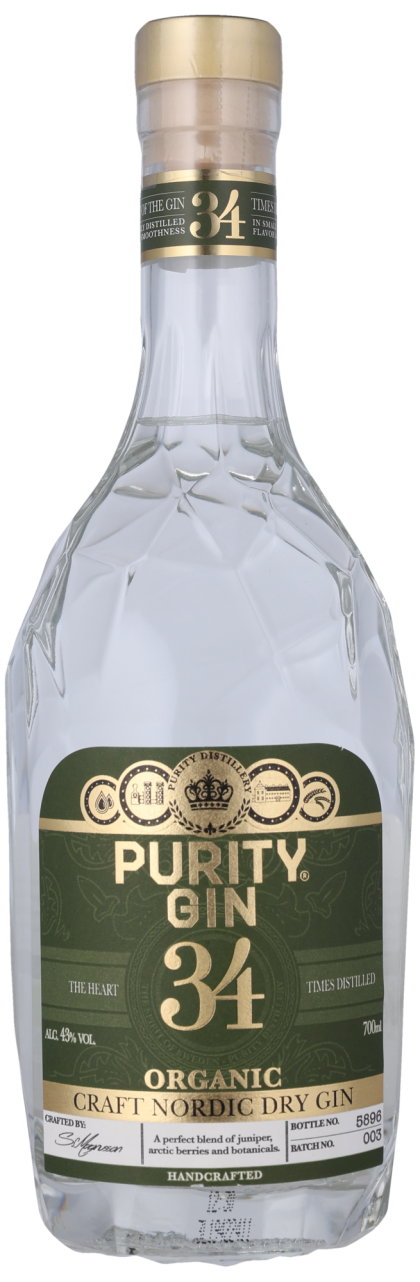- Purity Craft Nordic Dry Gin 43  øko Purity Gin