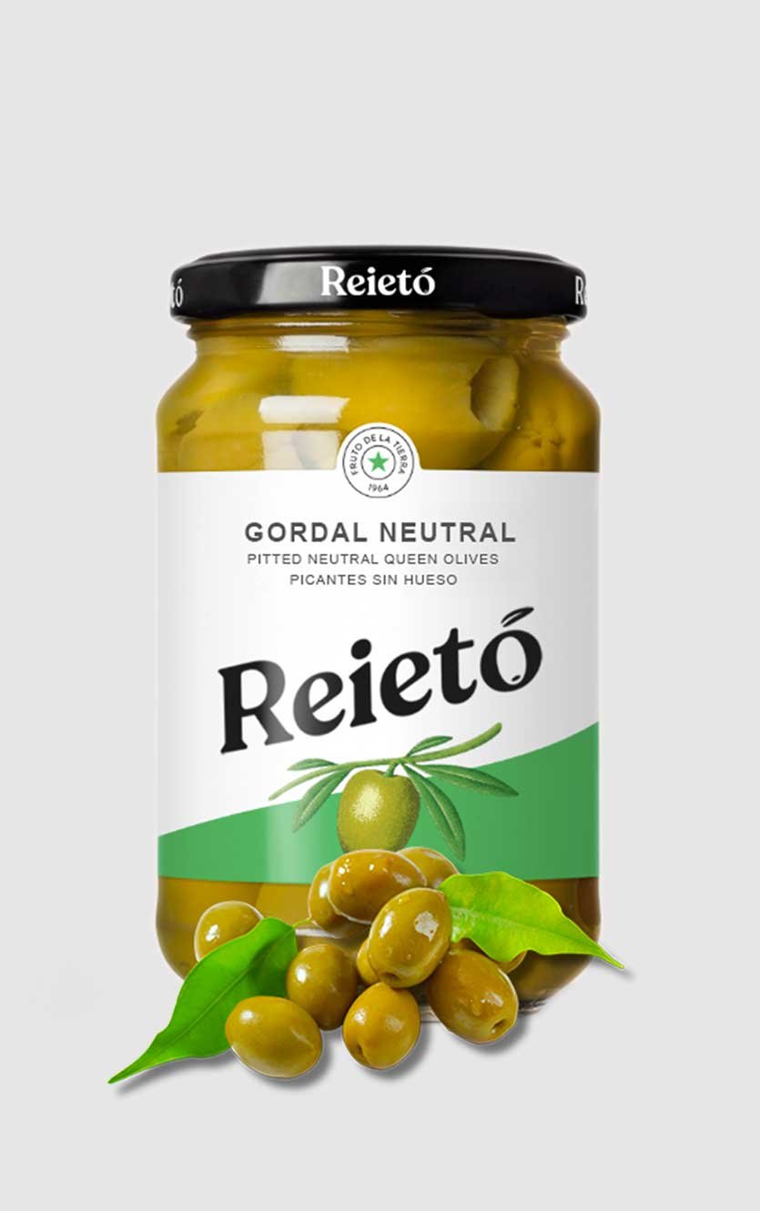 Reietó Gordal Natural 350g   Glas  150g Nettovægt